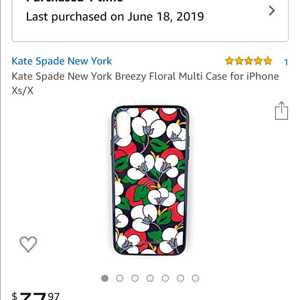 Kate Spade IPhone X phone case